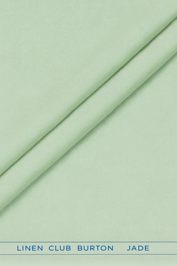 Linen Cotton Blend - Burton Jade - Linen Club   - Shirting Fabric